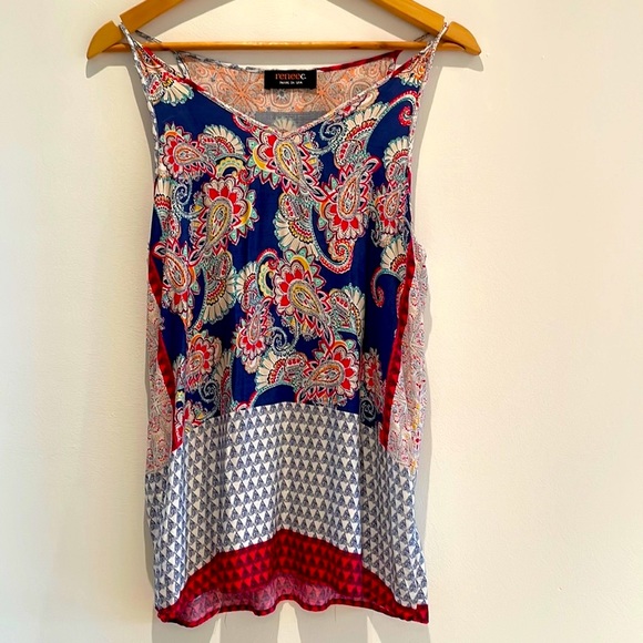 Reene C. Women’s Paisley Patterned Tank Top. - Picture 1 of 8